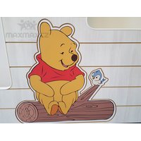 Detská posteľ DOMČEK Disney - MACKO PU A TIGRÍK 160x80 cm
