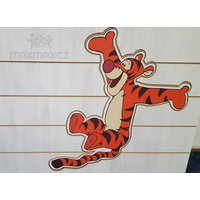 Detská posteľ DOMČEK Disney - MACKO PU A TIGRÍK 160x80 cm