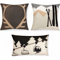 Vianočná sada VELVET INVERNO - 3x obliečka na vankúš