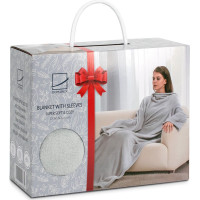 Deka s rukávmi v SANTA'S SNUGGLE v darčekovom balení - 130x180 cm