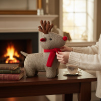 Zarážka do dverí JELEN - 24x20 cm - béžový