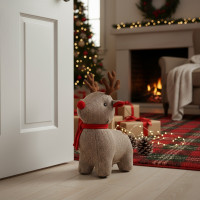 Zarážka do dverí JELEN - 24x20 cm - béžový