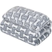 Deka pre psov WOOFIE Bones 100x70 cm + vankúšik 20x30 cm