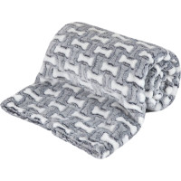 Deka pre psov WOOFIE Bones 100x70 cm + vankúšik 20x30 cm