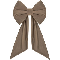 Ozdobná mašľa DECO Velvet Glam Bow 50x40+50 cm - béžová
