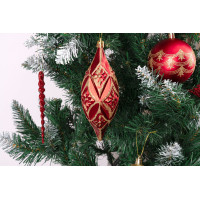 Sada vianočných ozdôb na stromček MARIEN - 70 kusov - červené/zlaté