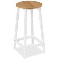 Barová stolička FLINT Modern oak - dub/biela