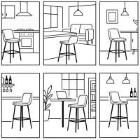 Barová stolička FLINT Modern oak - dub/biela