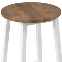 Barová židle FLINT Rustic - bílá/stařený dub