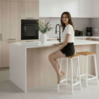 Barová stolička KENT Modern oak - dub/biela