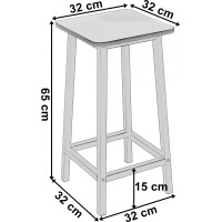 Barová stolička KENT Modern oak - dub/biela