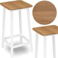 Barová stolička KENT Modern oak - dub/biela