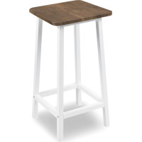 Barová stolička KENT Rustic - starený dub/biela