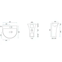 Keramické umývadlo MAXMAX Rea RITA slim