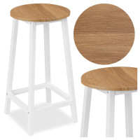 Barová stolička FLINT Modern oak - dub/biela