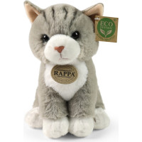 Rappa Plyšová mačka sediaca šedá 23 cm SOFT COLLECTION, ECO-FRIENDLY