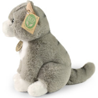 Rappa Plyšová mačka sediaca šedá 23 cm SOFT COLLECTION, ECO-FRIENDLY