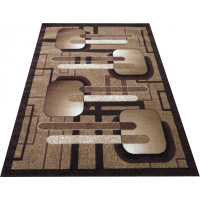 Kusový koberec ALPHA Slide - hnedý