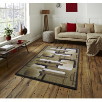 Kusový koberec ALPHA Slide - hnedý