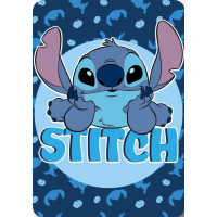 Detská deka POLAR 100x140 cm - Stitch - modrá