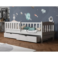 Detská posteľ z masívu borovice BEN so šuplíkmi - 200x90 cm