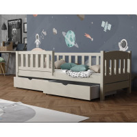 Detská posteľ z masívu borovice BEN so šuplíkmi - 200x90 cm