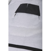 Detský fusak do kočíka BABYMAM Premium - svetlo šedý melange/sivý