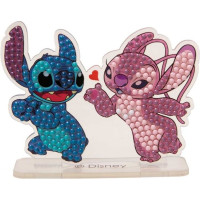CRAFT ID Diamantové maľovanie Angel a Stitch so stojanom