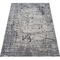 Kusový koberec MAGNE - línia - šedý