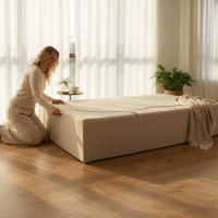 Penová pohovka BILL 200 - rozkladacia - béžová