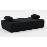 Penová pohovka BILL 200 - rozkladacia - čierna