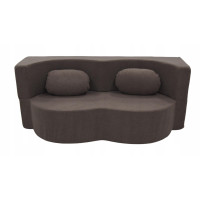 Penová pohovka BILL 200 - rozkladacia - hnedá