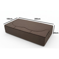 Penová pohovka BILL 200 - rozkladacia - hnedá