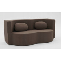 Penová pohovka BILL 200 - rozkladacia - hnedá