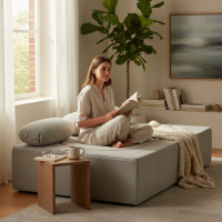 Penová pohovka BILL 200 - rozkladacia - šedá