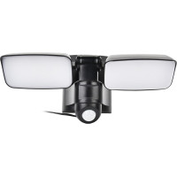 Solight LED solárne osvetlenie so senzorom, 9W, 850lm, 4000K, Li-Ion, čierna