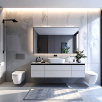 Solight LED kúpeľňové osvetlenie nad zrkadlo 3v1, 7W, 455lm, 4000K, IP44, 40cm, chróm