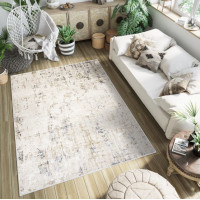 Kusový koberec HERA Modern - krémvoý/šedý