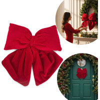 Dekoračná mašľa Rich Red Bow 29x33 cm - červená