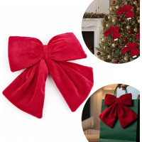 Dekoračná mašľa Rich Red Bow 14x12,5 cm - červená