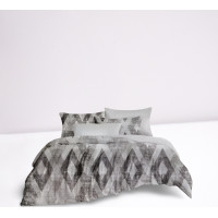 Posteľné obliečky z mikrovlákna SATIN LOFT - 160x200 cm - šedé