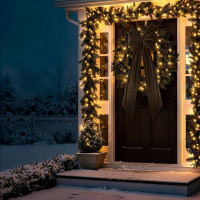 Ozdobná mašľa DECO Velvet Glam Bow XXL 48x45x150 cm - hnedá