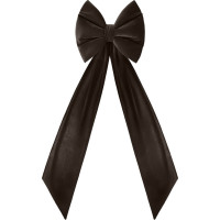 Ozdobná mašľa DECO Velvet Glam Bow XXL 48x45x150 cm - hnedá