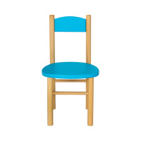 Detská drevená stolička z masívu - farebná