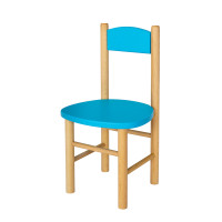 Detská drevená stolička z masívu - farebná