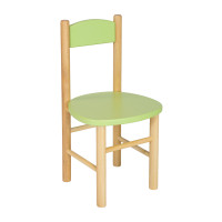 Detská drevená stolička z masívu - farebná