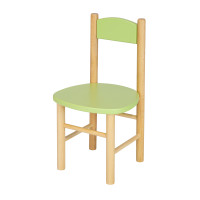 Detská drevená stolička z masívu - farebná