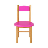 Detská drevená stolička z masívu - farebná