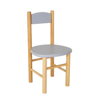 Detská drevená stolička z masívu - farebná