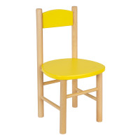 Detská drevená stolička z masívu - farebná